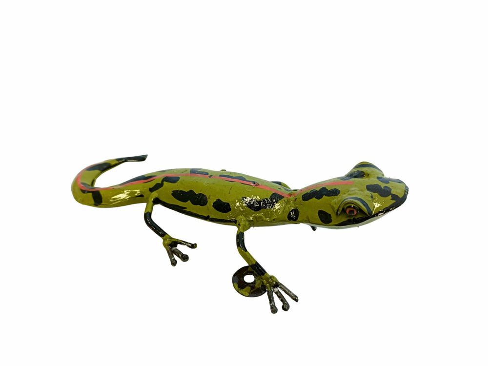 Accessoires de déco extérieure - Sculpture Métal Recyclé Salamandre Pour Mur 15/20cm - TERRE SAUVAGE