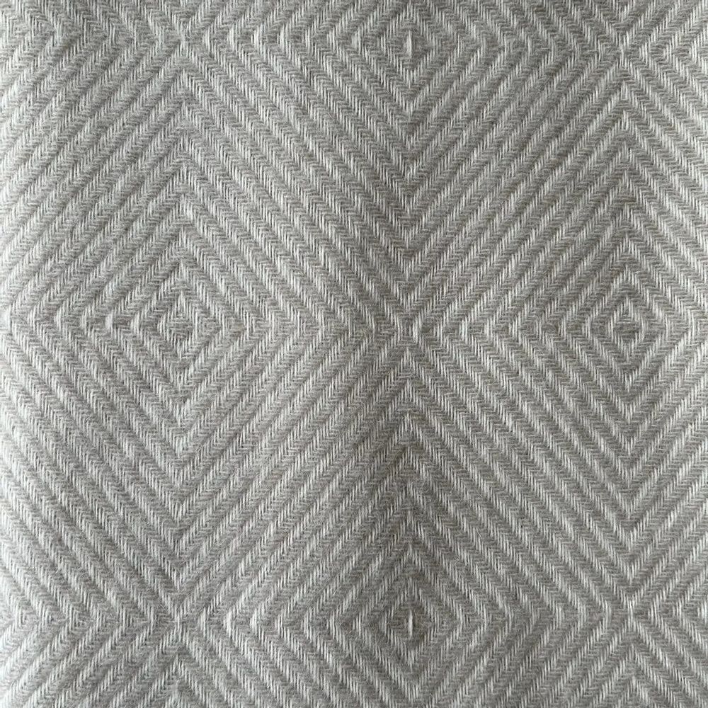 Throw blankets - Wool blanket plaid, Diamond Beige - WOOL ONLY BY JOWOLLINA