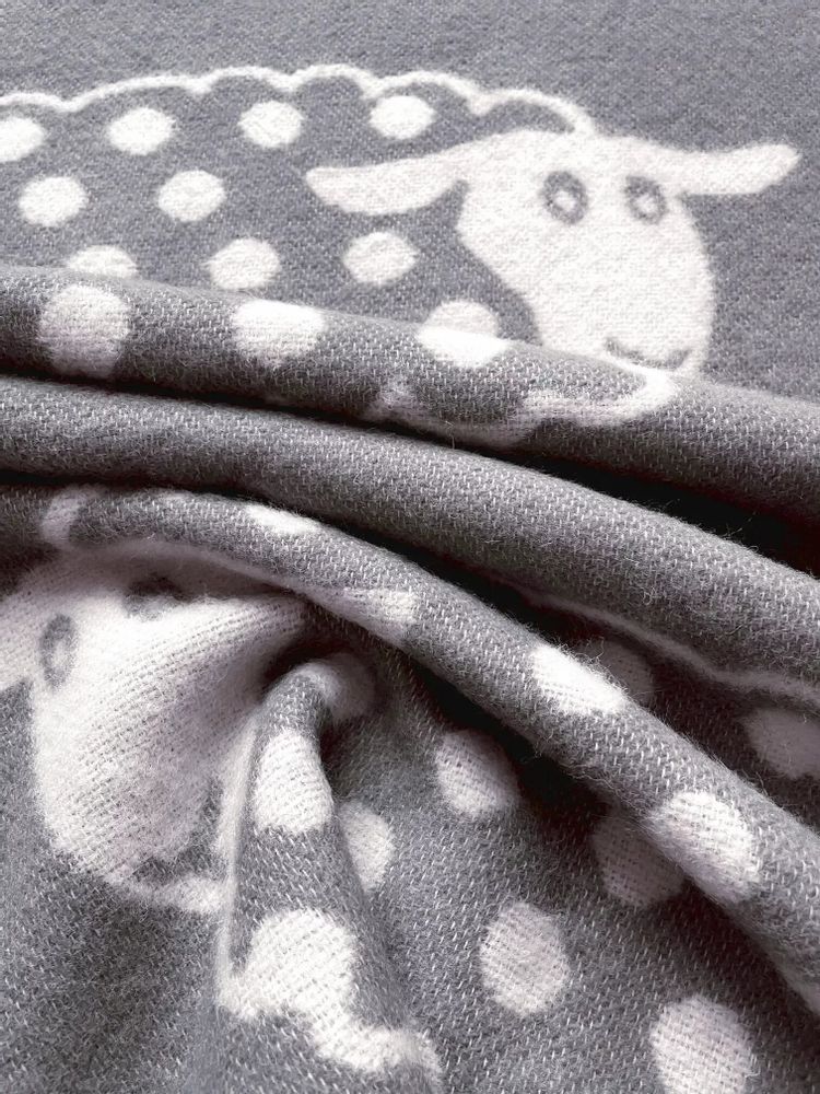 Throw blankets - Wool blanket plaid, Polka Dot - WOOL ONLY BY JOWOLLINA