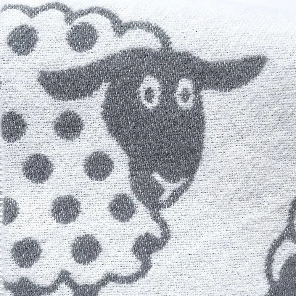 Throw blankets - Wool blanket plaid, Polka Dot - WOOL ONLY BY JOWOLLINA