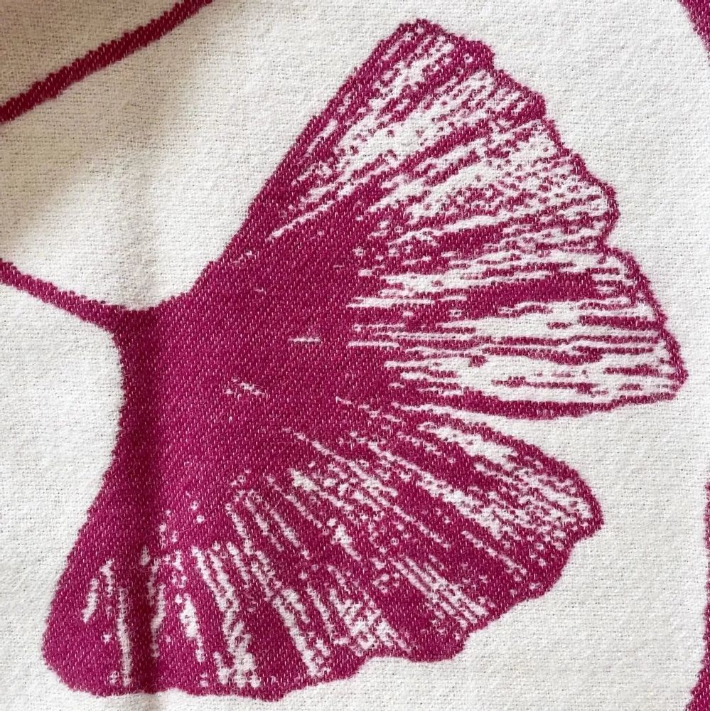 Throw blankets - Wool blanket plaid, Ginkgo Raspberries Magenta - WOOL ONLY BY JOWOLLINA