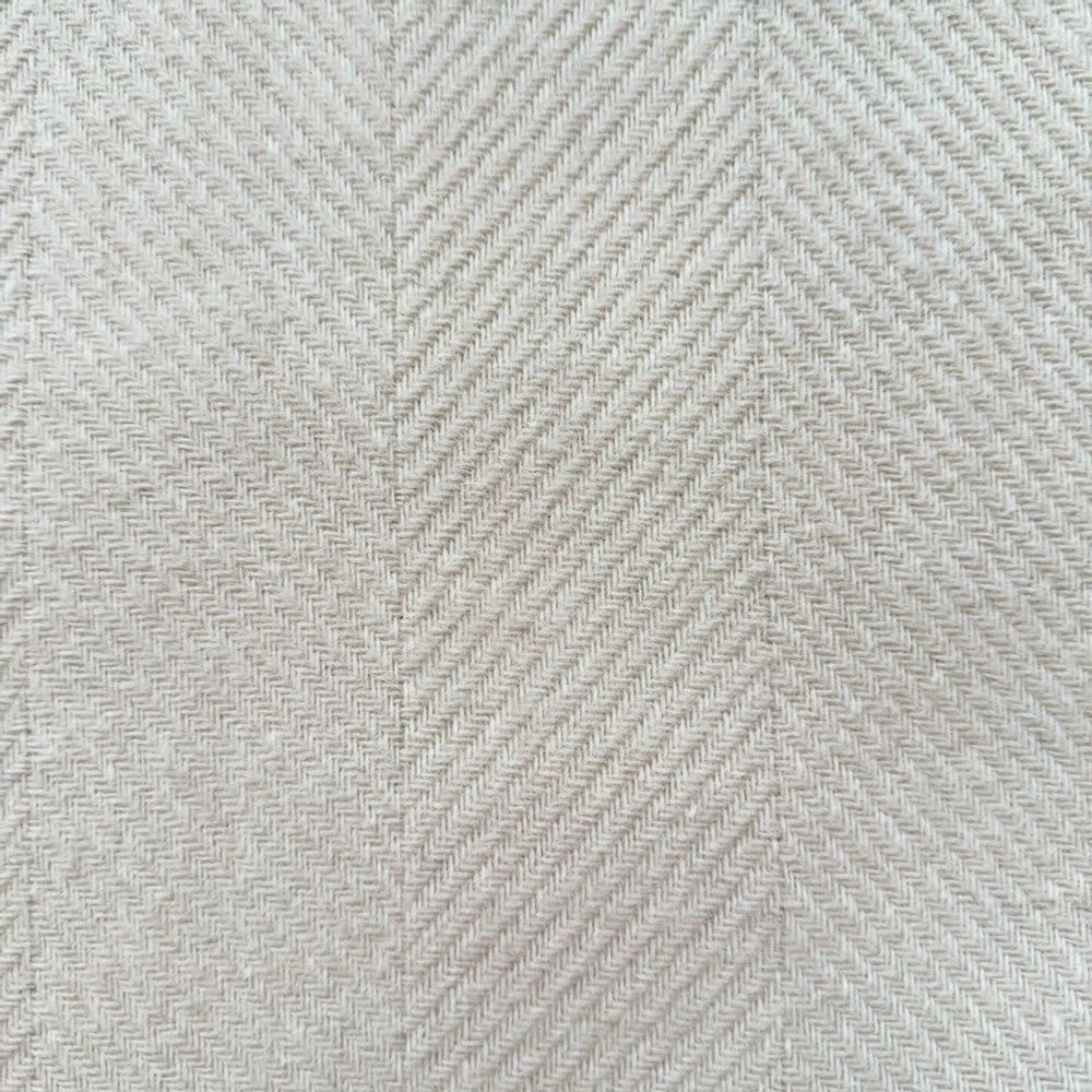 Throw blankets - Wool blanket plaid, Herringbone Linen Natural - WOOL ONLY BY JOWOLLINA