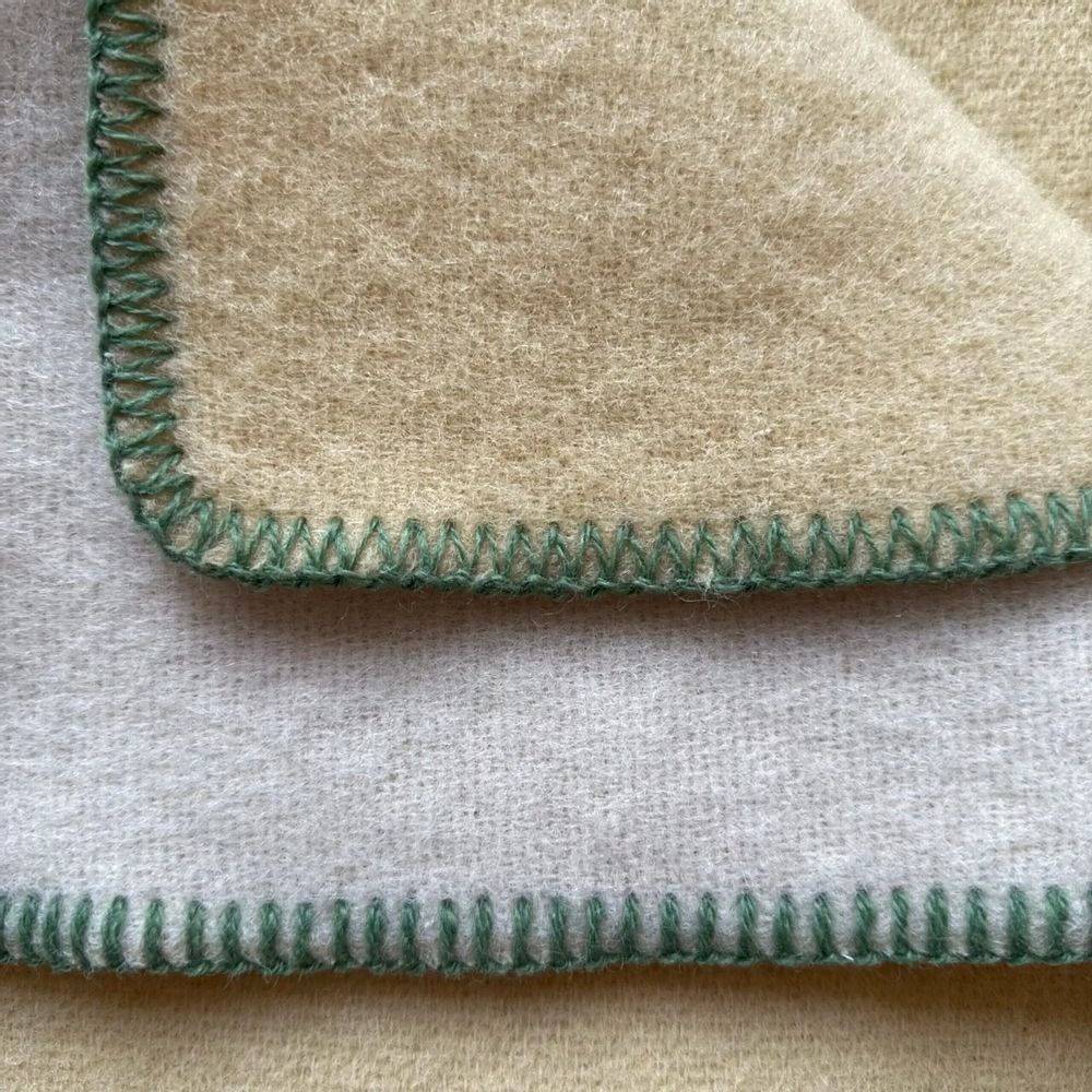 Plaids - Plaid couverture en laine, Vanille - WOOL ONLY BY JOWOLLINA