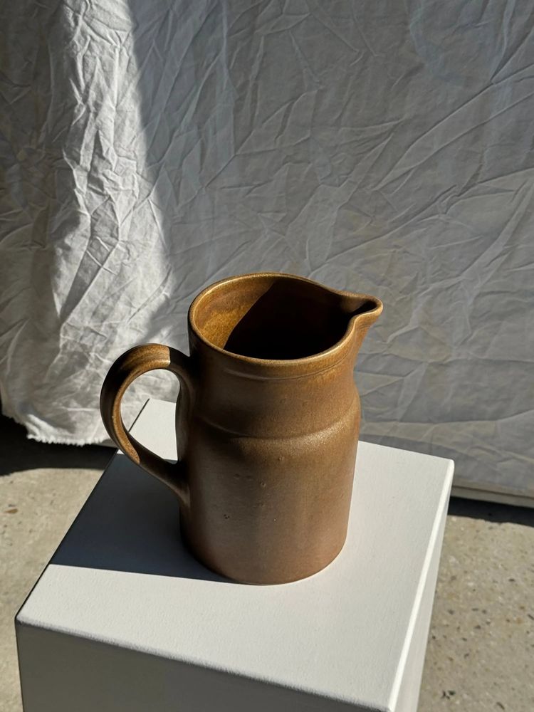 Carafes - Large stoneware carafe Digoin France H22 - OFFICE OBJETS