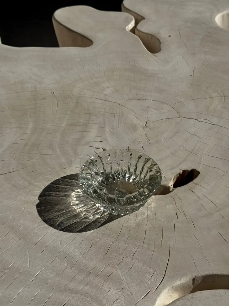 Installation accessories - Classic glass ashtray D13 - OFFICE OBJETS