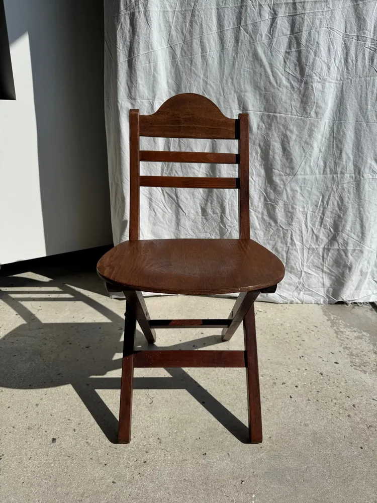 Chaises - Chaise vintage pliante en bois - OFFICE OBJETS