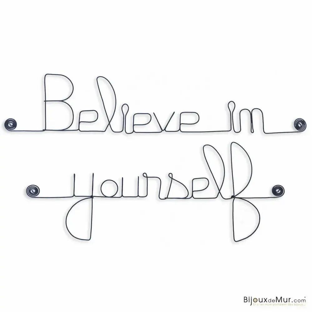 Other wall decoration - Believe in yourself - Metal Wall Decor - BIJOUX DE MUR