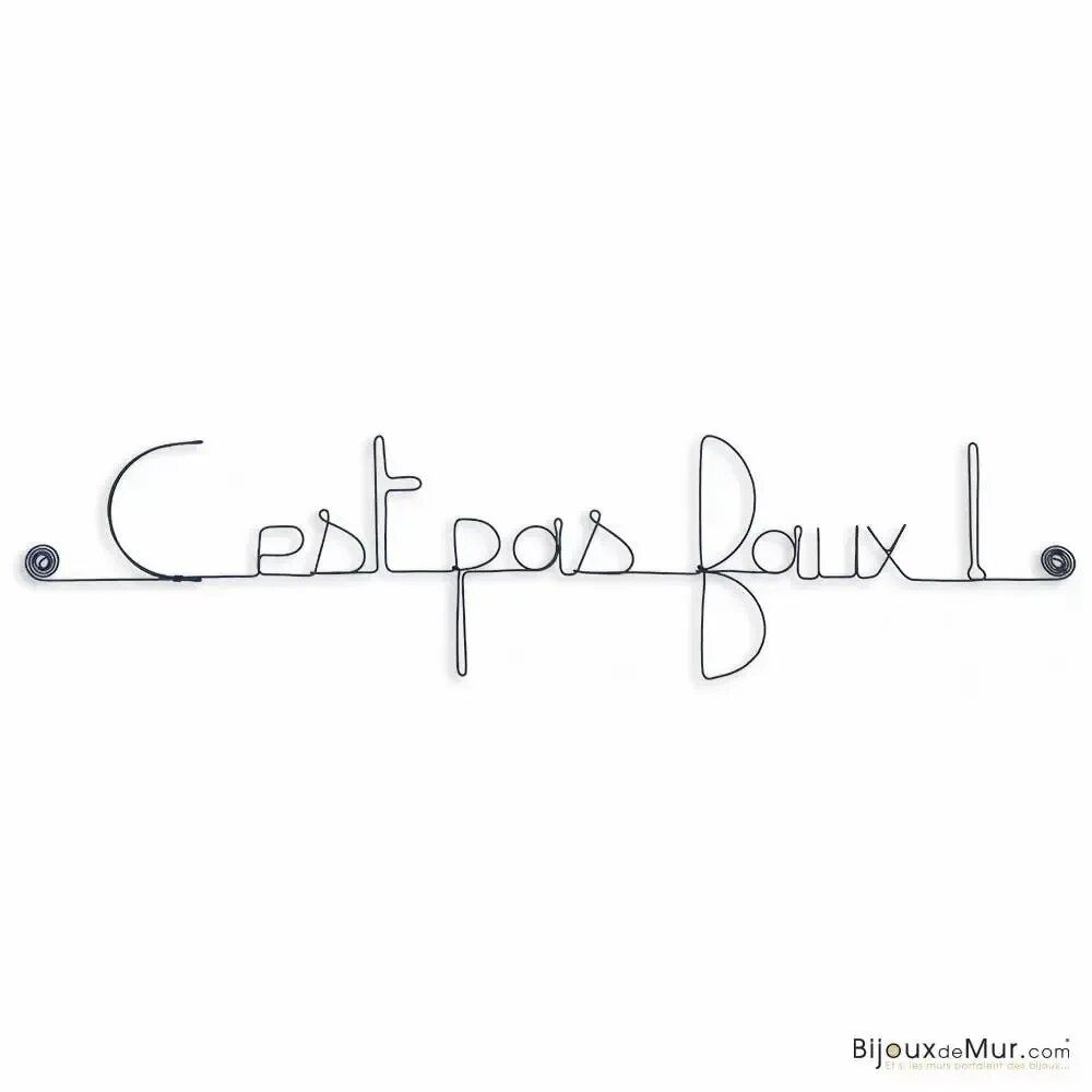 Other wall decoration - It's not wrong! in wire - Kaamelott Series Decoration - BIJOUX DE MUR