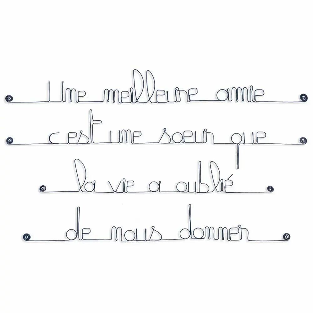 Other wall decoration - Wire "Best Friend" Gift - BIJOUX DE MUR