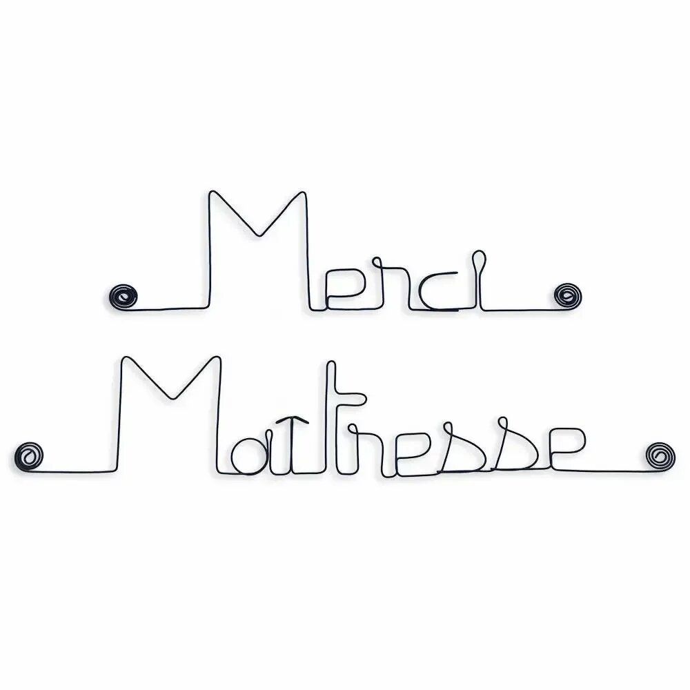 Autres décorations murales - Cadeau de fin d'année scolaire "Merci maîtresse" - Décoration Murale - BIJOUX DE MUR
