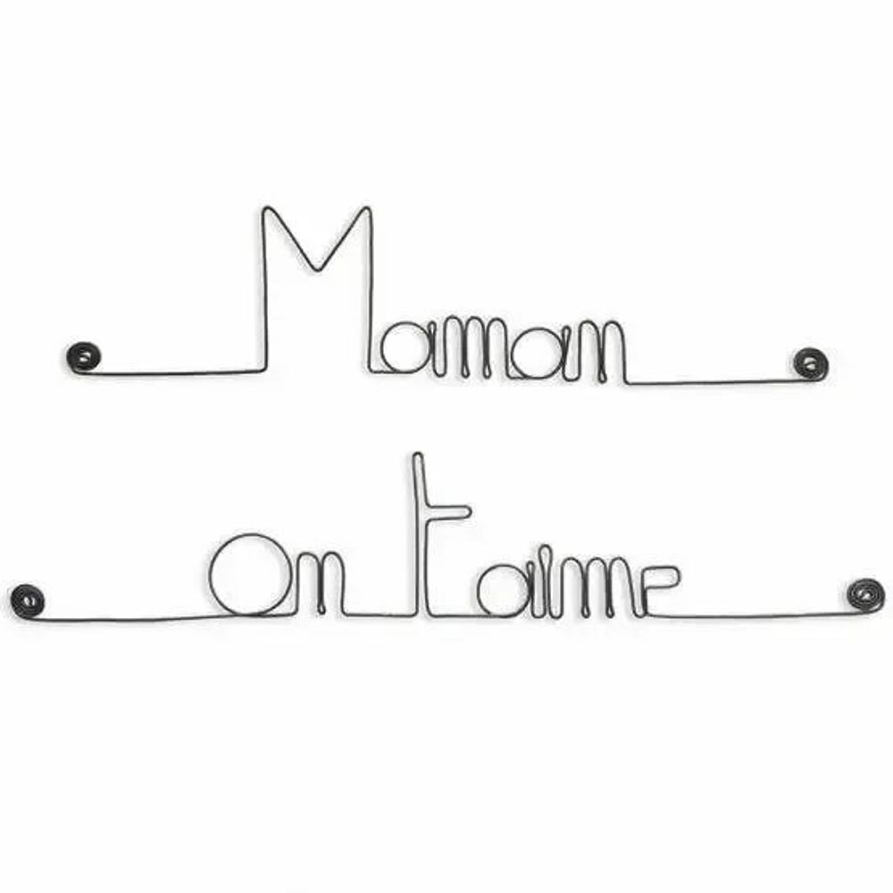 Other wall decoration - Mother's Day Gift "Mom we love you" - Wall Decoration - BIJOUX DE MUR