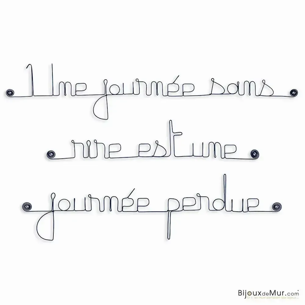 Other wall decoration - Wire quote: Charlie Chaplin - BIJOUX DE MUR