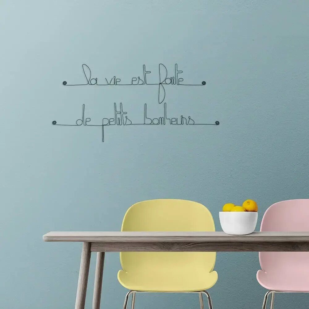 Other wall decoration - Wall Quote "Life is made of small joys" - BIJOUX DE MUR
