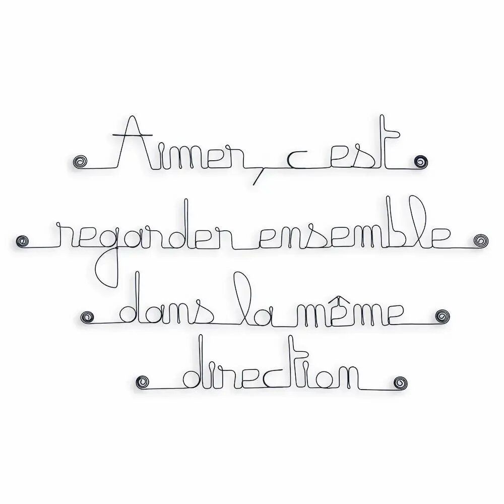 Other wall decoration - Love Wall Quote for Couple - BIJOUX DE MUR