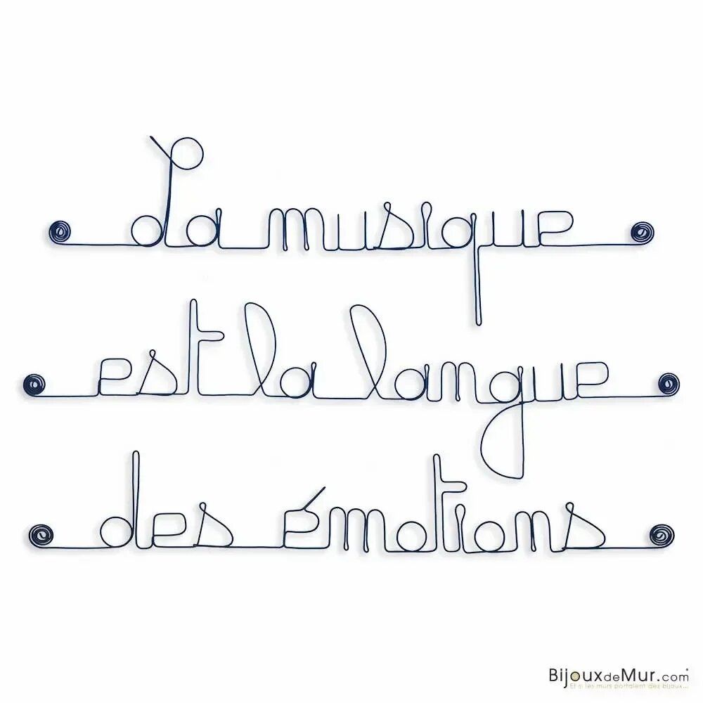 Other wall decoration - Wall quote about Music - BIJOUX DE MUR