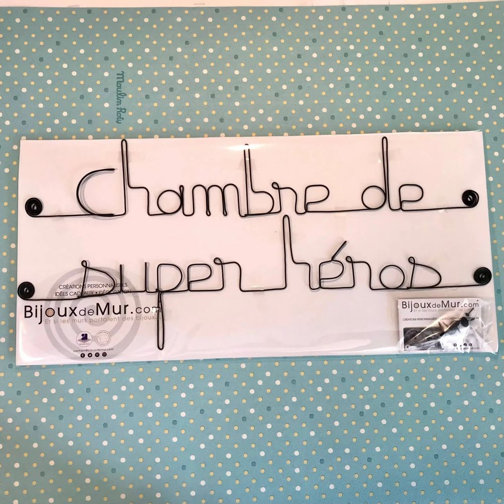 Other wall decoration - Wall decor: "Superhero bedroom" - BIJOUX DE MUR