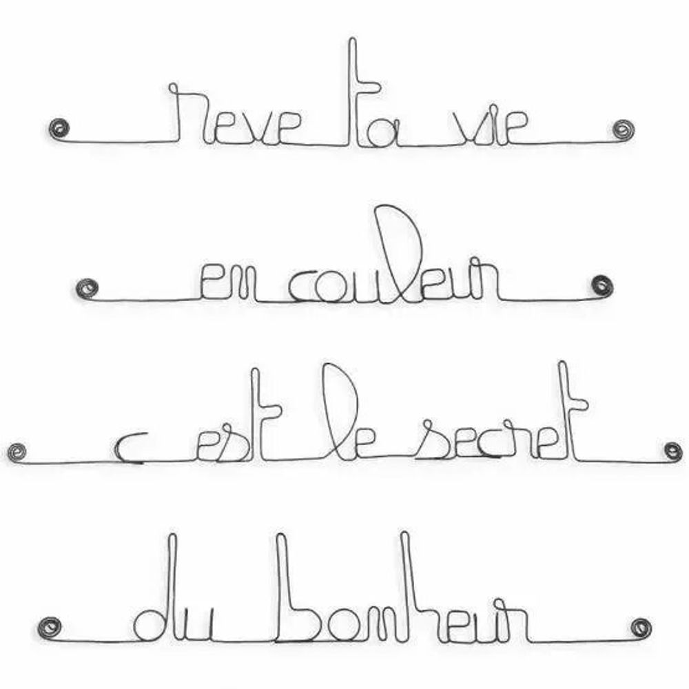Other wall decoration - Metal Decor - Dream and Happiness - BIJOUX DE MUR