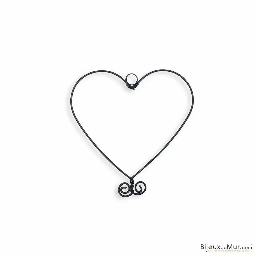 Other wall decoration - Wire wall decoration "Small Heart" - approximately 10 - BIJOUX DE MUR