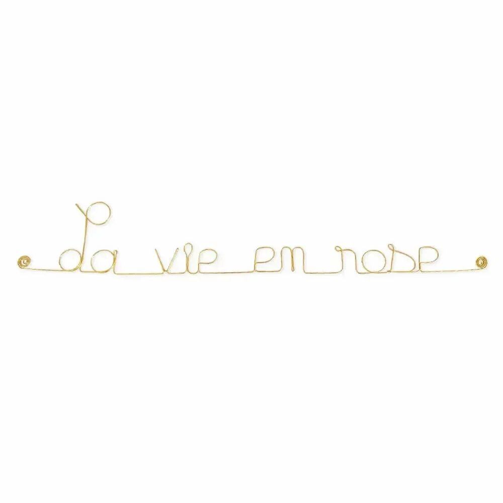 Other wall decoration - La vie en rose Gold Brass Wall Decoration - BIJOUX DE MUR