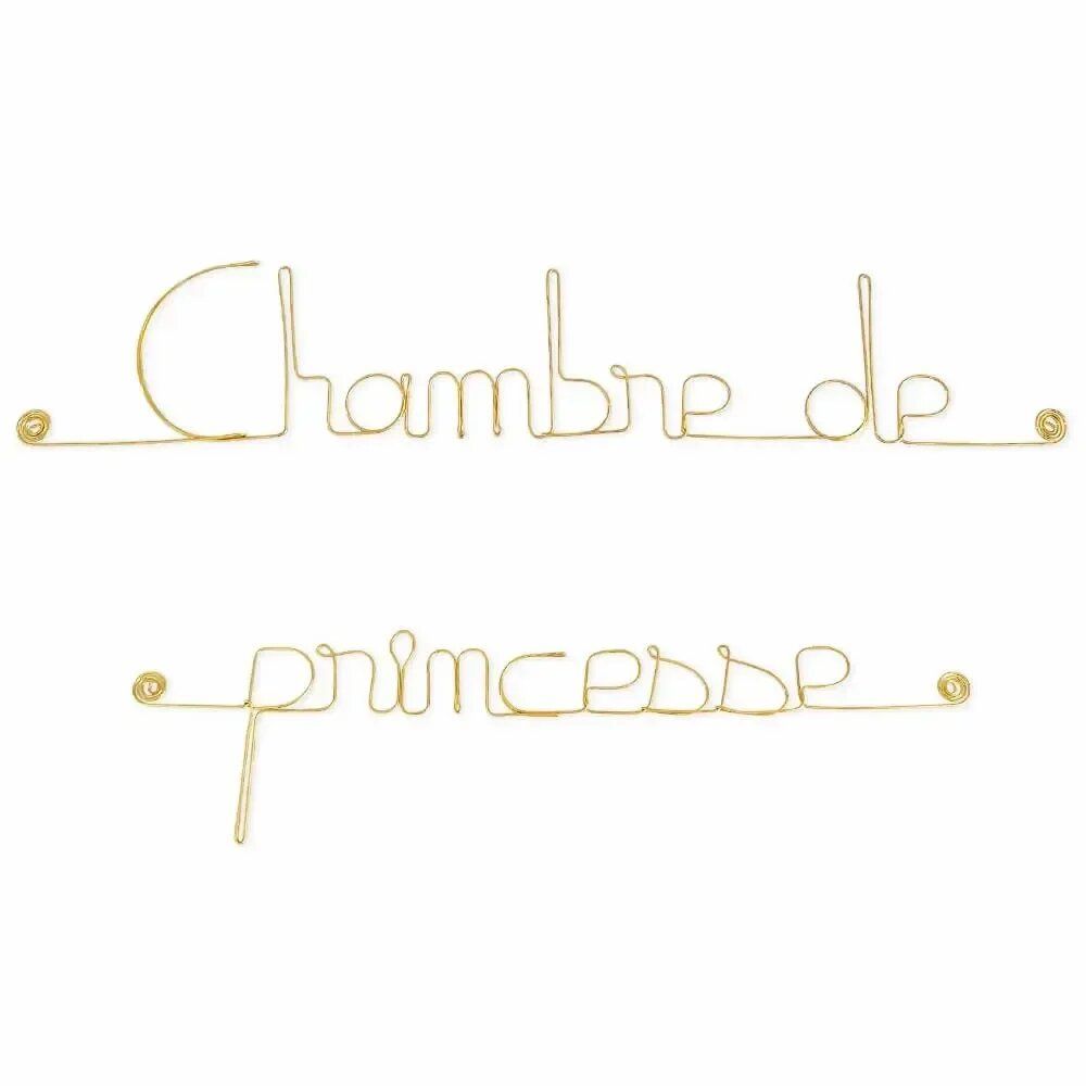 Other wall decoration - Golden Brass Wall Decor: "Princess Room" - BIJOUX DE MUR