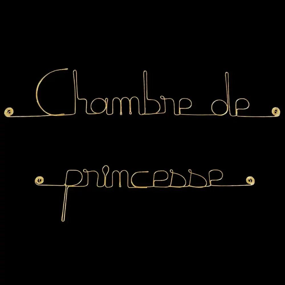 Other wall decoration - Golden Brass Wall Decor: "Princess Room" - BIJOUX DE MUR