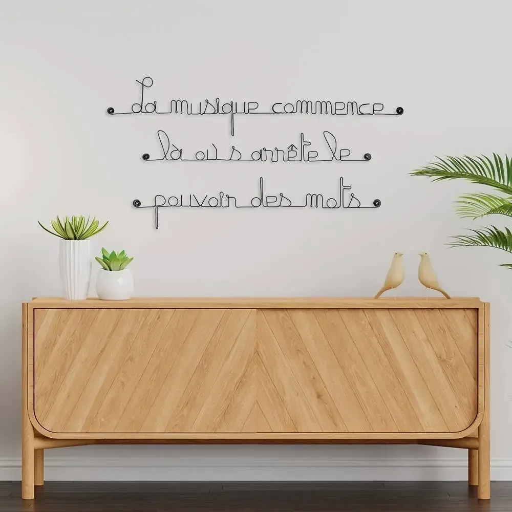 Other wall decoration - Metal wall decoration: Music - BIJOUX DE MUR