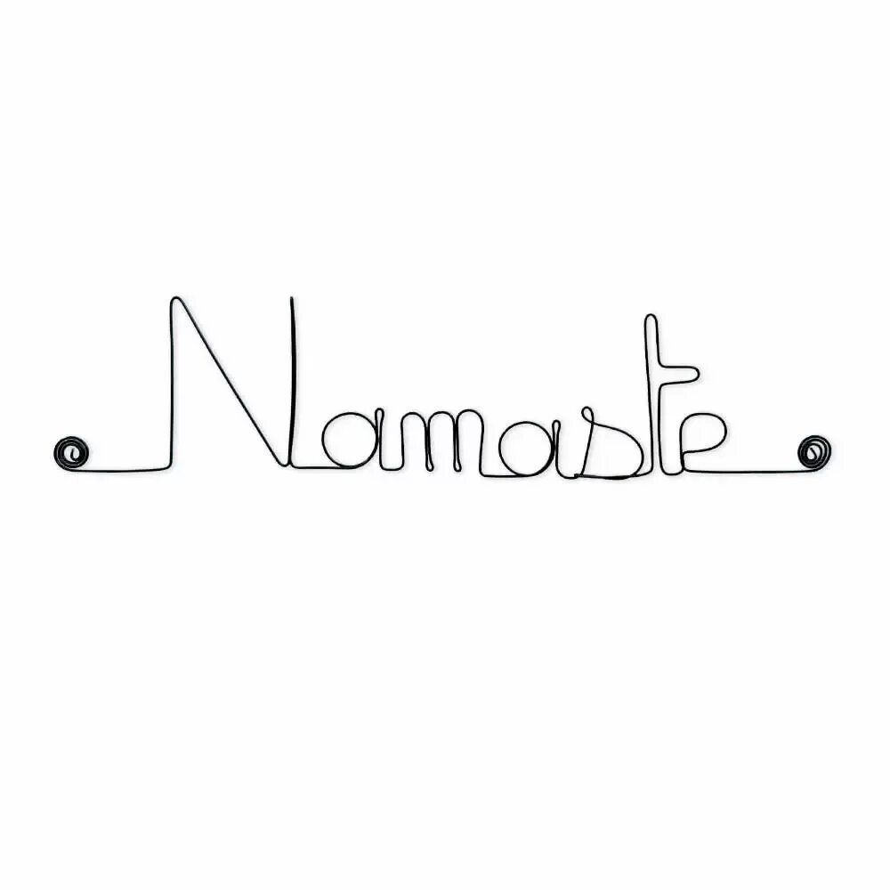 Other wall decoration - Yoga wall decoration in wire "Namaste" to pin - BIJOUX DE MUR