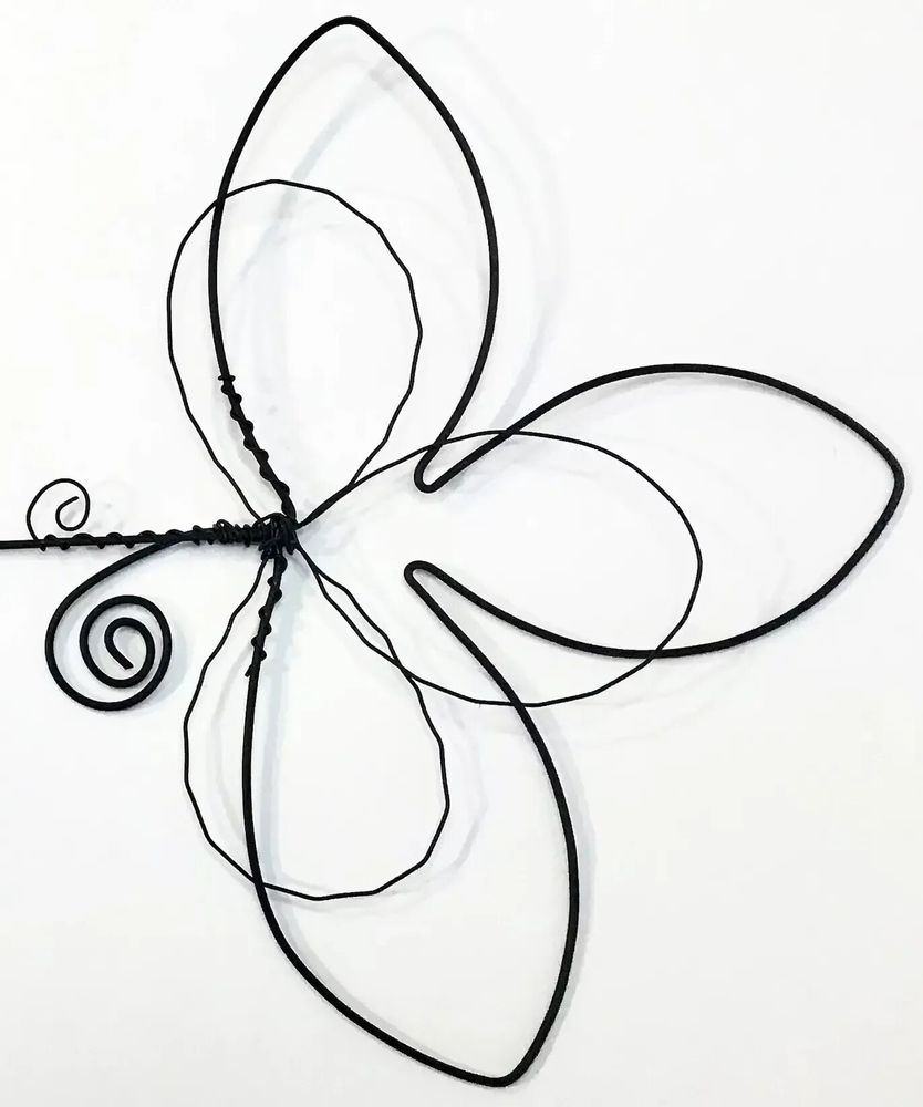 Other wall decoration - Fleur de Lys - "Love" - Wire wall decoration - BIJOUX DE MUR