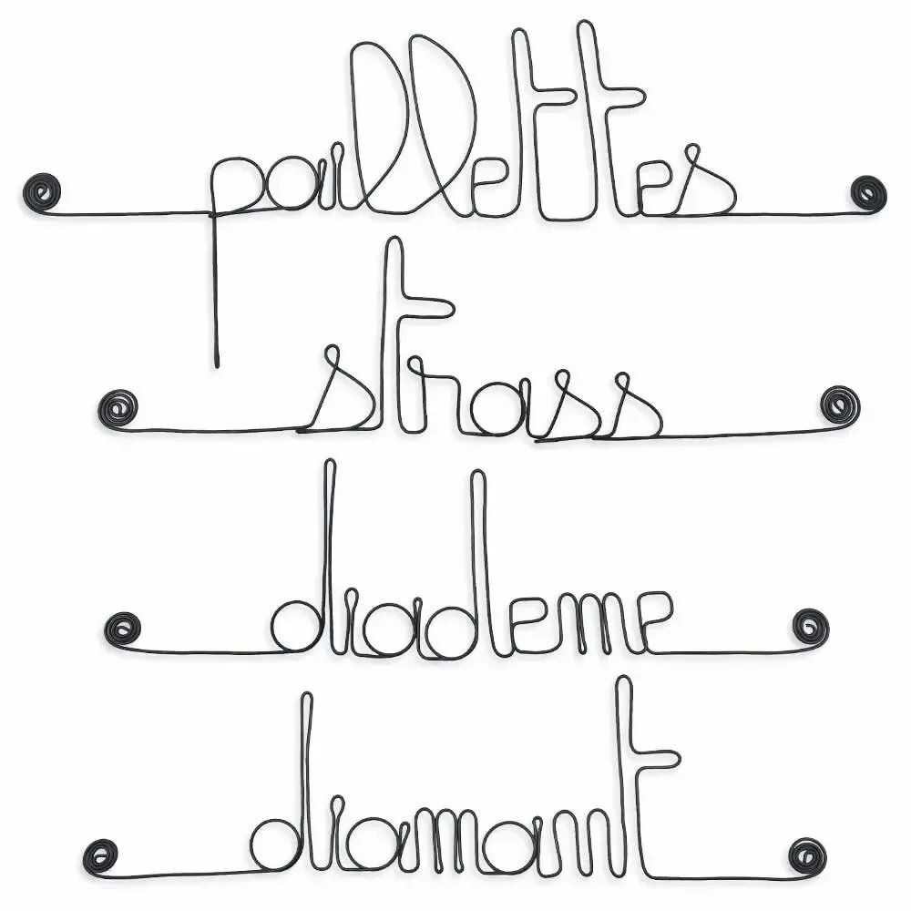 Other wall decoration - Set of little "GIRL" messages - BIJOUX DE MUR
