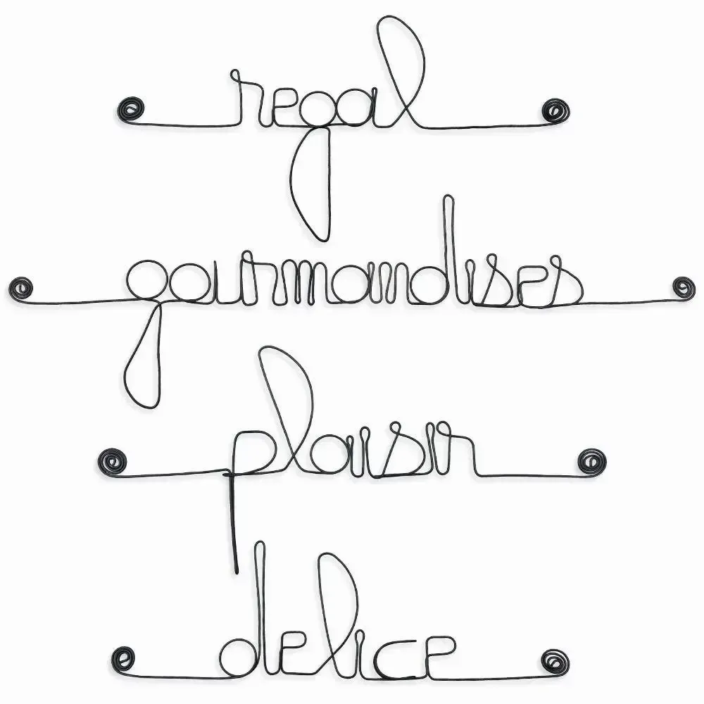 Other wall decoration - Set of small metal words for "CUISINE" - BIJOUX DE MUR