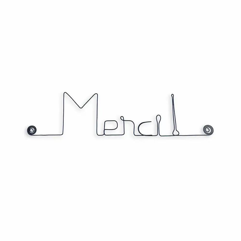 Other wall decoration - Wireframe message "Thank you!" - BIJOUX DE MUR