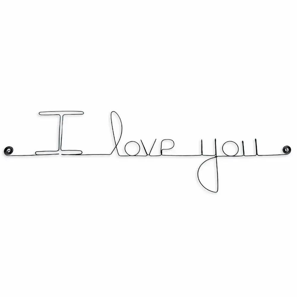 Other wall decoration - Valentine's Day/Love message in wire "I love you" - BIJOUX DE MUR