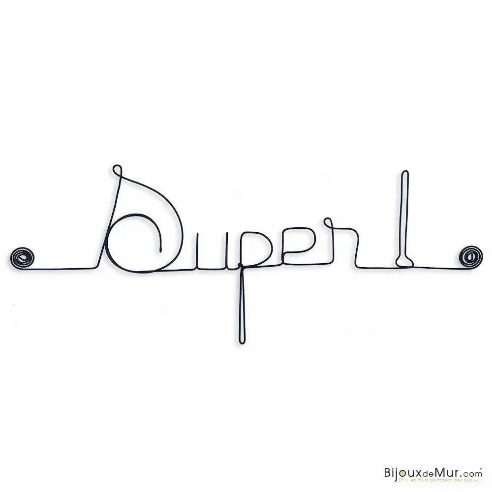 Other wall decoration - Little metal note "Super!" - BIJOUX DE MUR