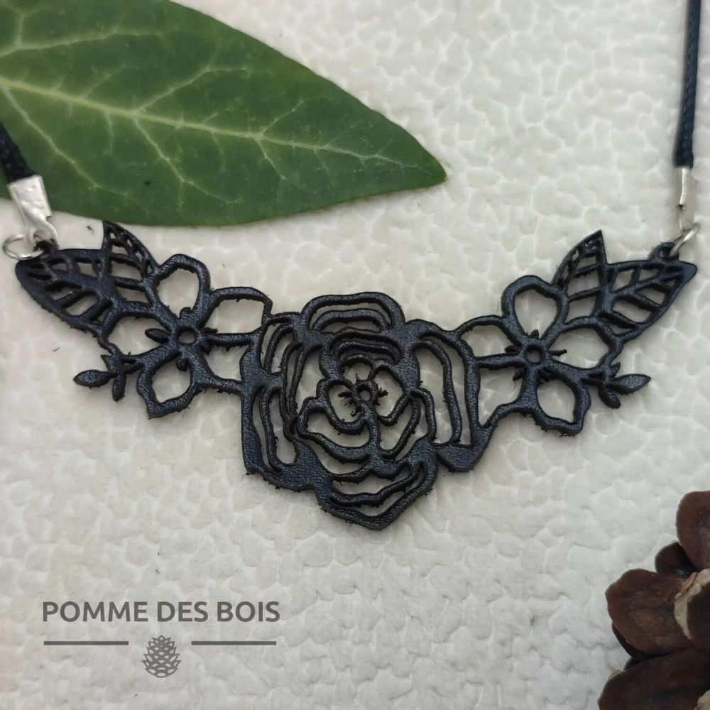 Jewelry - Necklace - Rose & Monoi Flower - POMME DES BOIS