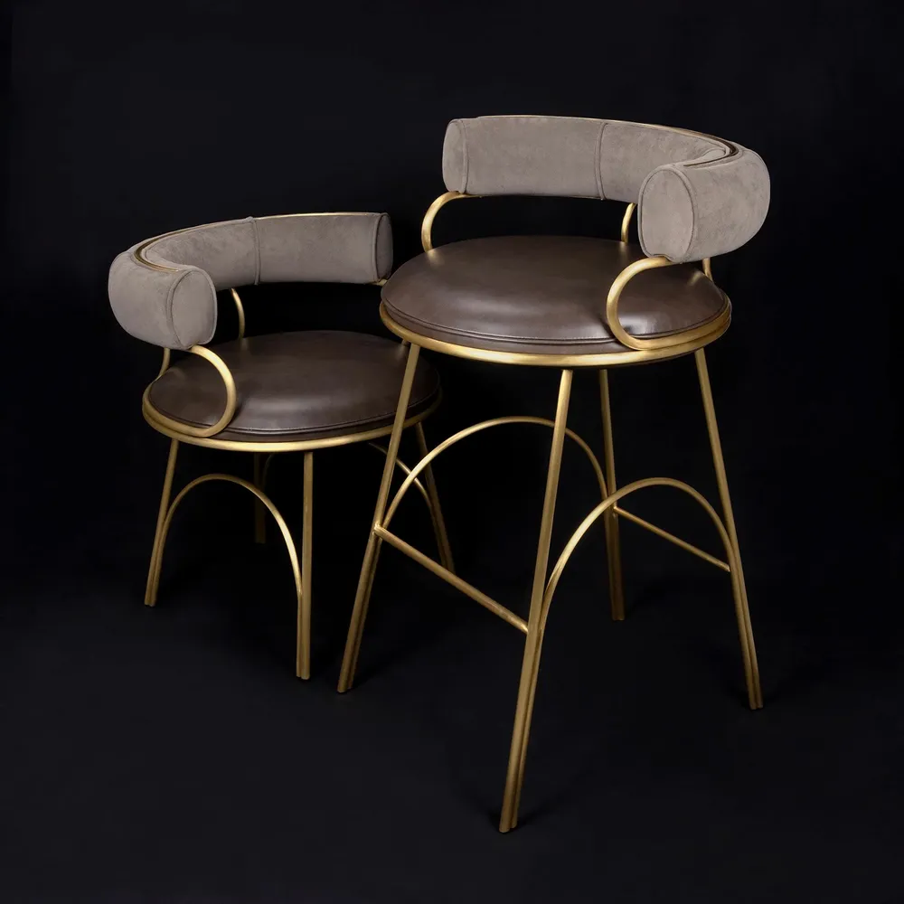 Chaises - Chaise de bar Austin - PORUS STUDIO