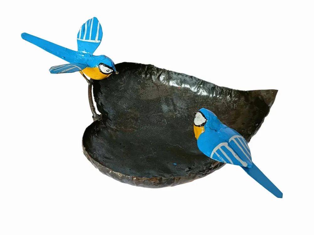 Outdoor decorative accessories - Blue Tit Recycled Metal Garden Spike - TERRE SAUVAGE