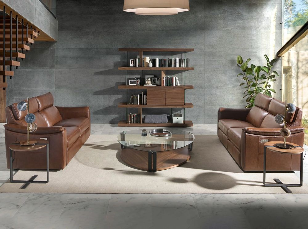 Shelves - Walnut and glass shelf - ANGEL CERDÁ