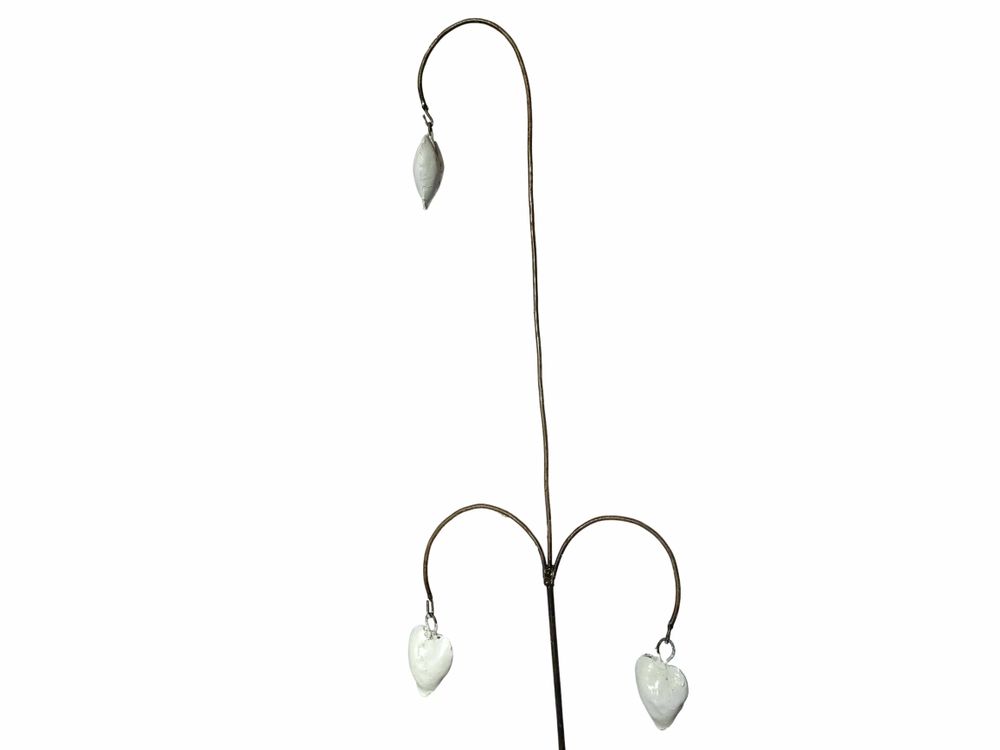 Outdoor decorative accessories - Recycled Metal Hearts Garden Spike 90cm - TERRE SAUVAGE
