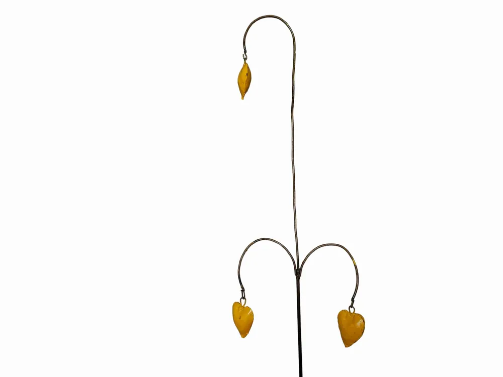 Outdoor decorative accessories - Recycled Metal Hearts Garden Spike 90cm - TERRE SAUVAGE