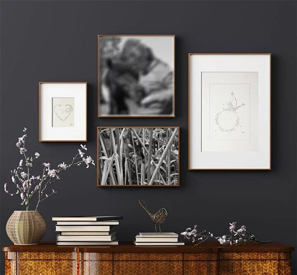 Cadeaux - Carte de correspondance 12,5x16,6cm PAPIER FAIT MAIN - COSETTE ET LES LYS