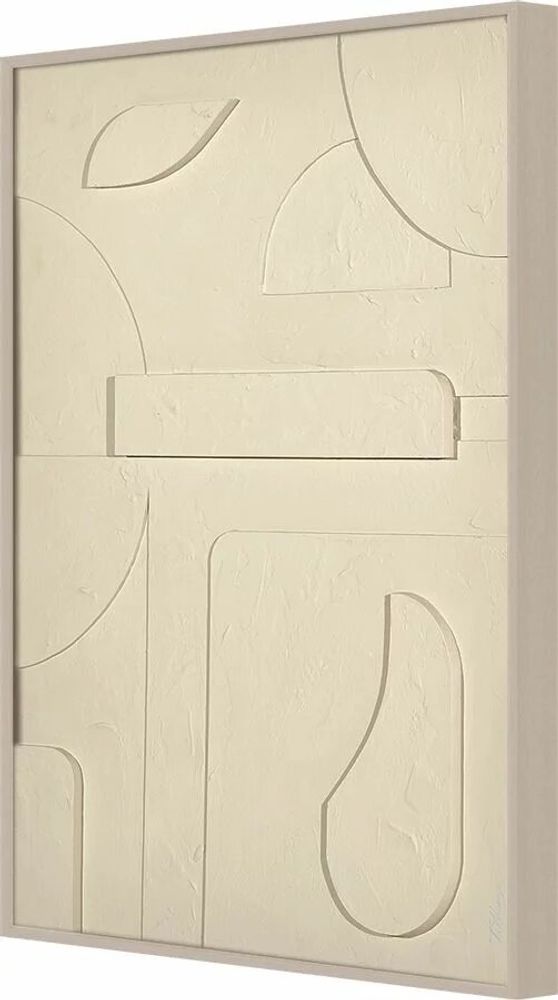 Services - 'Fornells 03 Gris' - Original Painting - 70x90cm - PERSPECTIVA 10