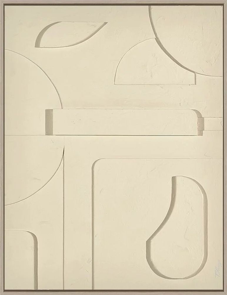 Services - 'Fornells 03 Gris' - Original Painting - 70x90cm - PERSPECTIVA 10