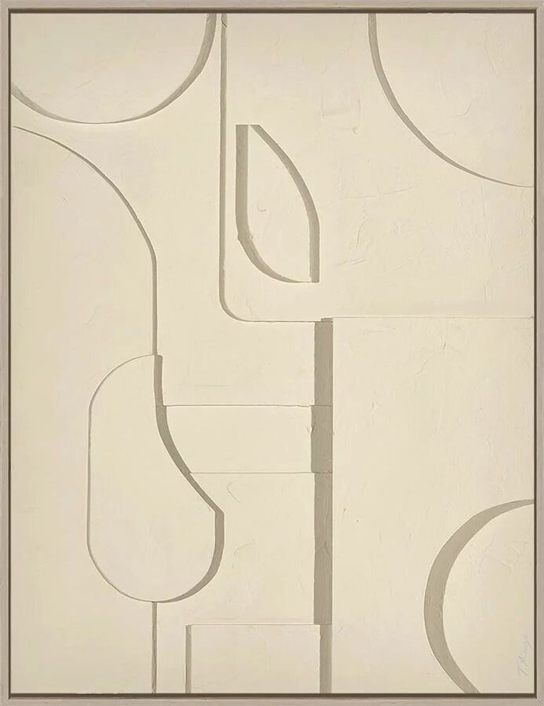 Services - 'Fornells 04 Gris' - Original Painting - 70x90 cm - PERSPECTIVA 10