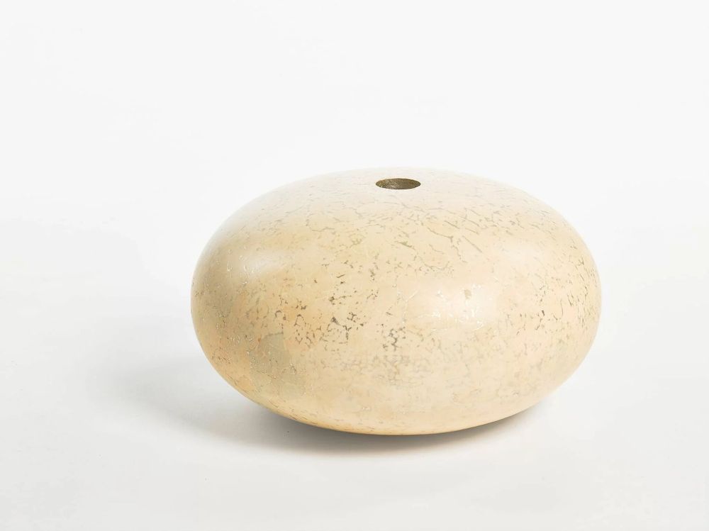 Objets de décoration - Sphere Egg Ivory, Vase fait main, pièce de décoration d'intérieur - DV DESIGN