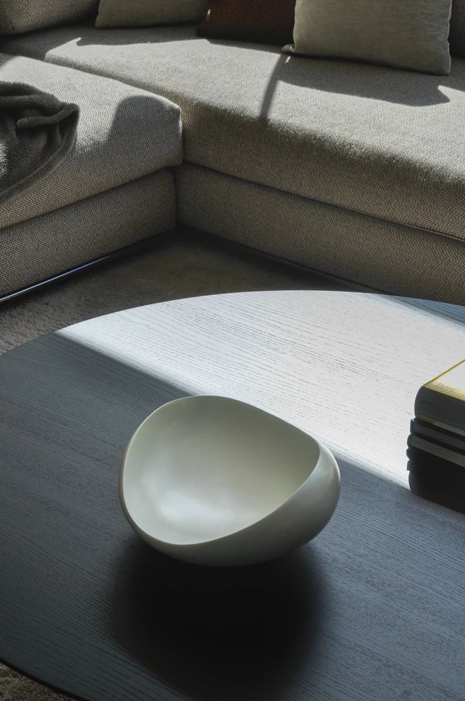 Decorative objects - Dune Line White, Handmade Vase, Interior Design Piece - DV DESIGN