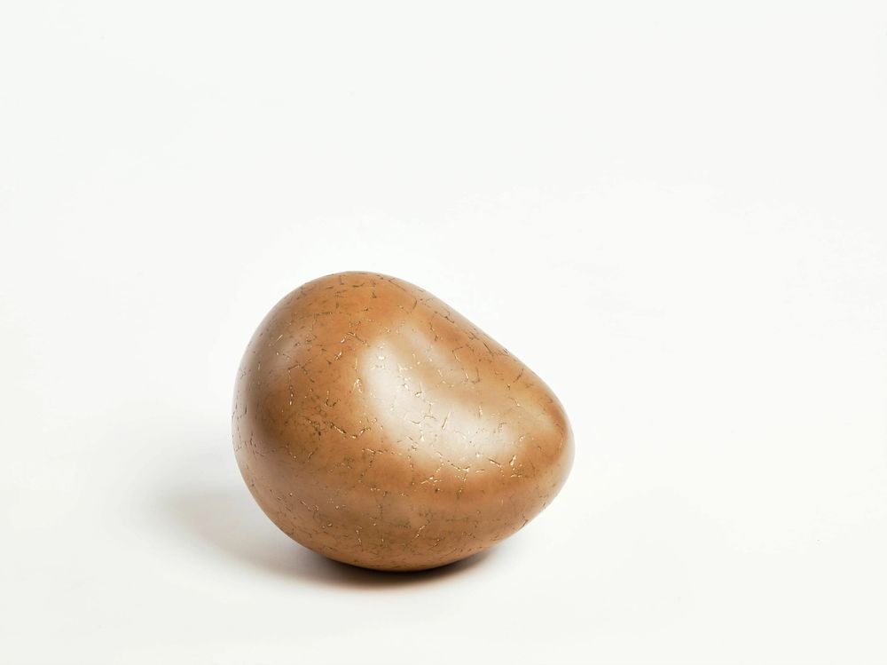 Design objects - Ova M Egg Brown, Handmade Sculpture Interior Design Piece, Set of 3 - DV DESIGN