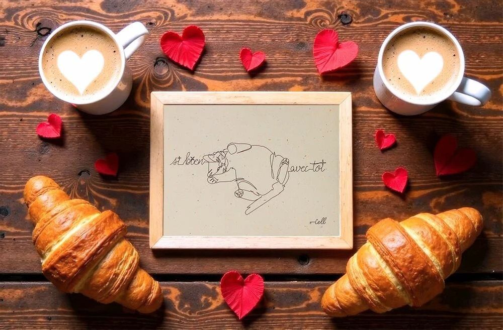 Cadeaux - Carte de correspondance - Illustration minimaliste - COSETTE ET LES LYS