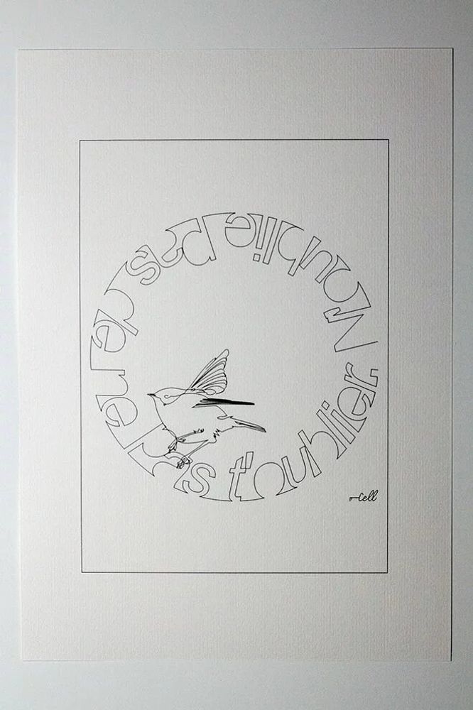 Decorative objects - A3 size drawing FineArt Inkjet paper - COSETTE ET LES LYS