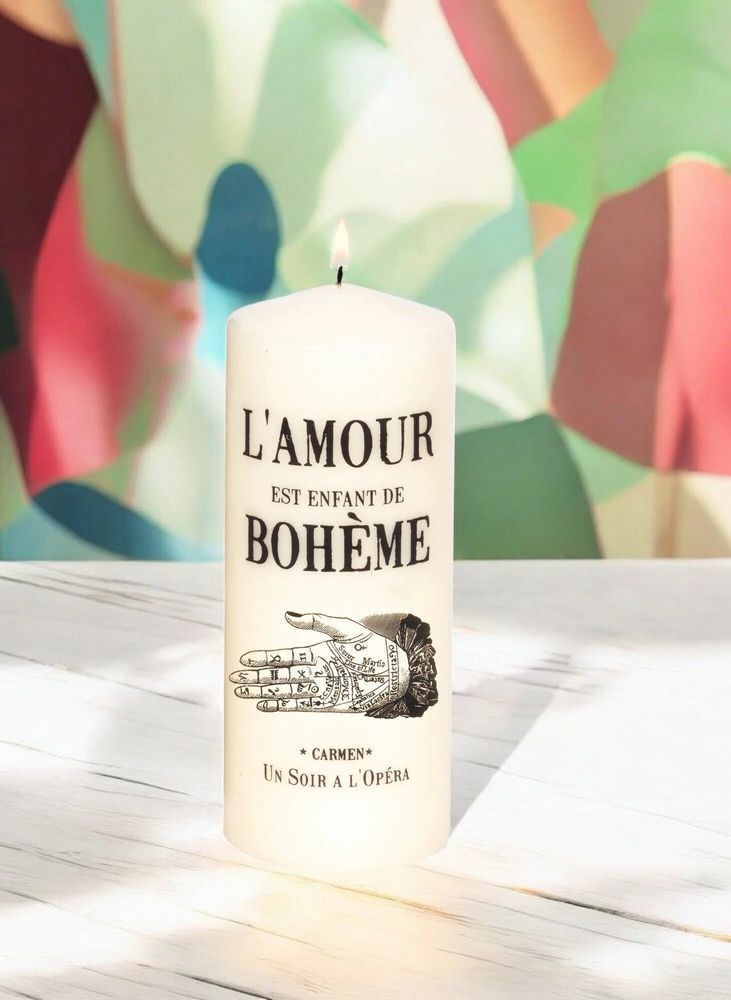 Decorative objects - PILLAR CANDLE - TATTOOED CANDLE - CARMEN - UN SOIR A L'OPERA
