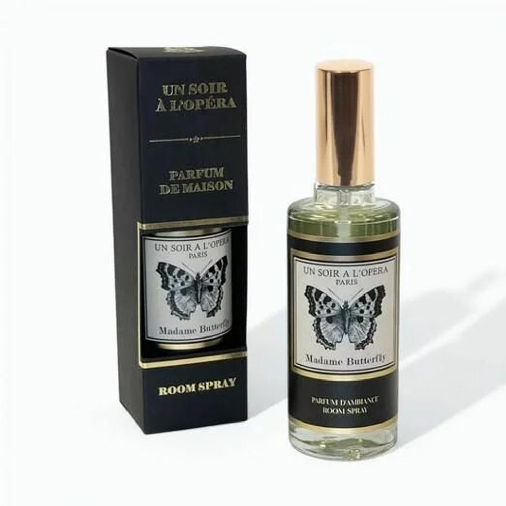 Parfums d'intérieur - MADAME BUTTERFLY - SPRAY D'AMBIANCE - 100 ML - UN SOIR A L'OPERA